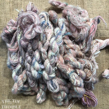 Load image into Gallery viewer, Fiber Frenzy Bundle / ONE Mixed Skein of Yarn in Light Pink / Great for Felting / Approximately 24 Yards / 8 Strands Each 3 Yards Long