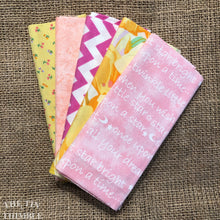 Load image into Gallery viewer, Fat Quarter Bundle / Pink and Yellow Fabric / Fat Quarters / Quilting Fabric / Fat 1/4 / Great for Making Masks! / 100% Cotton
