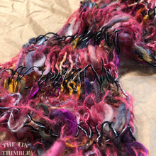 Load image into Gallery viewer, Tubular Yarn #15 / Felting Fiber / Cool Fiber - 18" - Nuno Felting / Wet Felting / Felting Supplies / Textural Fiber / Felting Yarn