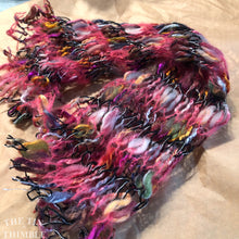 Load image into Gallery viewer, Tubular Yarn #15 / Felting Fiber / Cool Fiber - 18" - Nuno Felting / Wet Felting / Felting Supplies / Textural Fiber / Felting Yarn