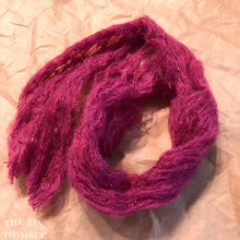 Load image into Gallery viewer, Tubular Yarn #16 / Felting Fiber / Cool Fiber - 18" - Nuno Felting / Wet Felting / Felting Supplies / Textural Fiber / Felting Yarn