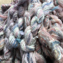 Load image into Gallery viewer, Fiber Frenzy Bundle / ONE Mixed Skein of Yarn in Light Pink / Great for Felting / Approximately 24 Yards / 8 Strands Each 3 Yards Long
