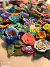Load image into Gallery viewer, Hand Felted "Bitty Blossom" - Small Flower for Gift, Embellishment, Hair Accessory, Brooch - Hand Made with Wool & Silk Fibers