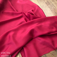 Load image into Gallery viewer, Silk Fabric / China Silk / Habotai Silk / 1 Yard / 100% Silk / Bright Red Silk / Red Silk / Silk by Yard / Garment Fabric / Silk for Felting