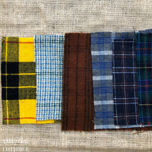 Load image into Gallery viewer, 100% Wool Felt Square - Vintage Plaid Wool - Wool Flat Felt Fabric for Embroidery, Applique & Crafts
