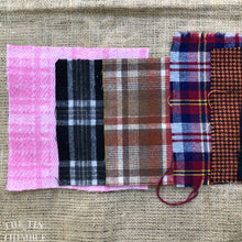 Load image into Gallery viewer, 100% Wool Felt Square - Vintage Plaid Wool - Wool Flat Felt Fabric for Embroidery, Applique & Crafts