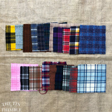 Load image into Gallery viewer, 100% Wool Felt Square - Vintage Plaid Wool - Wool Flat Felt Fabric for Embroidery, Applique & Crafts