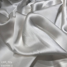 Load image into Gallery viewer, White Silk Charmeuse - 54" Wide - By the Yard