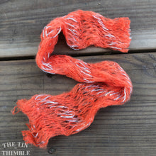 Load image into Gallery viewer, Tubular Yarn #34 / Felting Fiber / Cool Fiber - 18" - Nuno Felting / Wet Felting / Felting Supplies / Textural Fiber / Felting Yarn