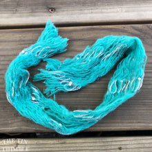 Load image into Gallery viewer, Tubular Yarn #36 / Felting Fiber / Cool Fiber - 18" - Nuno Felting / Wet Felting / Felting Supplies / Textural Fiber / Felting Yarn