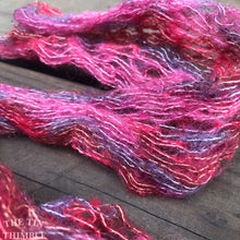 Load image into Gallery viewer, Tubular Yarn #30 / Felting Fiber / Cool Fiber - 18" - Nuno Felting / Wet Felting / Felting Supplies / Textural Fiber / Felting Yarn