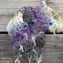 Load image into Gallery viewer, Tubular Yarn #31 / Felting Fiber / Cool Fiber - 18" - Nuno Felting / Wet Felting / Felting Supplies / Textural Fiber / Felting Yarn