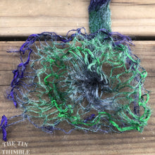 Load image into Gallery viewer, Tubular Yarn #32 / Felting Fiber / Cool Fiber - 18" - Nuno Felting / Wet Felting / Felting Supplies / Textural Fiber / Felting Yarn