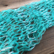 Load image into Gallery viewer, Tubular Yarn #36 / Felting Fiber / Cool Fiber - 18" - Nuno Felting / Wet Felting / Felting Supplies / Textural Fiber / Felting Yarn