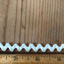 Load image into Gallery viewer, Vintage Narrow Rick Rack in Pale Blue - By the Half Yard - 100% Cotton Vintage Zig Zag Ribbon
