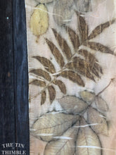 Load image into Gallery viewer, Botanical Printed Table Runner by Sharon Mansfield - Natural Leaves Printed on USA Produced 100% Wool Fabric - Colorfast & Washable