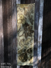 Load image into Gallery viewer, Botanical Printed Table Runner by Sharon Mansfield - Natural Leaves Printed on USA Produced 100% Wool Fabric - Colorfast & Washable