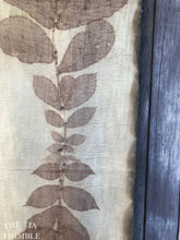 Load image into Gallery viewer, Botanical Printed Table Runner by Sharon Mansfield - Natural Leaves Printed on USA Produced 100% Wool Fabric - Colorfast & Washable