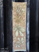 Load image into Gallery viewer, Botanical Printed Table Runner by Sharon Mansfield - Natural Leaves Printed on USA Produced 100% Wool Fabric - Colorfast & Washable