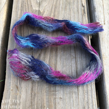 Load image into Gallery viewer, Tubular Yarn #43 / Felting Fiber / Cool Fiber - 18" - Nuno Felting / Wet Felting / Felting Supplies / Textural Fiber / Felting Yarn