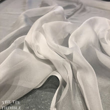 Load image into Gallery viewer, Matte Silk Chiffon Fabric by the Yard / Great for Nuno Felting / 54" Wide / White / 6 Momme Count / 1 Yard