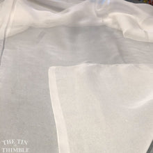 Load image into Gallery viewer, Matte Silk Chiffon Fabric by the Yard / Great for Nuno Felting / 54" Wide / White / 6 Momme Count / 1 Yard