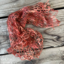 Load image into Gallery viewer, Tubular Yarn #44 / Felting Fiber / Cool Fiber - 18" - Nuno Felting / Wet Felting / Felting Supplies / Textural Fiber / Felting Yarn