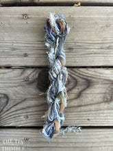 Load image into Gallery viewer, Fiber Frenzy Bundle / Mixed Bundle of Yarn in Grey / Great for Felting / Approximately 24 Yards / 8 Strands Each 3 Yards Long