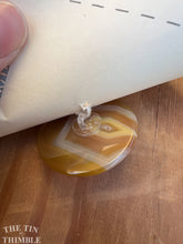 Load image into Gallery viewer, Large Agate Shank Button - Unique Natural Gemstone Button - 1 1/2&quot; Across
