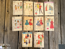 Load image into Gallery viewer, 10 Vintage Simplicity Children's Sewing Patterns - Size 6 & 7 - CPL4 - S4409, S3494, S7701, S7242, S5479, S4787, S5091, S2755, S8376, S5604