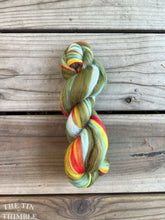 Load image into Gallery viewer, New Color! Multi-Colored Merino Wool Roving / 21.5 Micron - By the Ounce - Combed Merino Top for Felting, Weaving, Spinning - Six Colors!