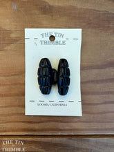 Load image into Gallery viewer, Vintage Belt Buckle - Authentic Vintage Black Plastic Frog Closure - #7