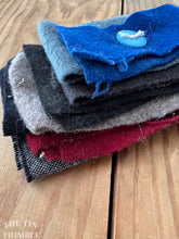 Load image into Gallery viewer, 100% Wool Felt Scrap Bundle - Great for Applique and Crafts - #41