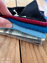 Load image into Gallery viewer, 100% Wool Felt Scrap Bundle - Great for Applique and Crafts - #35