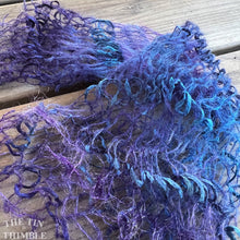 Load image into Gallery viewer, Tubular Yarn #47 / Felting Fiber / Cool Fiber - 18" - Nuno Felting / Wet Felting / Felting Supplies / Textural Fiber / Felting Yarn