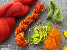 Load image into Gallery viewer, Complete Wet Felted Vessel Kit - Includes Written Instructions, Merino Wool Roving, & Embellishment Fibers
