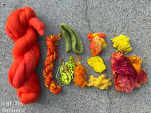 Load image into Gallery viewer, Complete Wet Felted Vessel Kit - Includes Written Instructions, Merino Wool Roving, & Embellishment Fibers