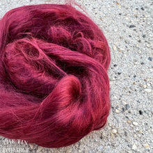 Load image into Gallery viewer, New color! Cultivated Bombyx (Mulberry) Silk Fiber for Spinning or Felting in Soft Fruit - 3.5 Grams or More