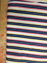 Load image into Gallery viewer, Stripe Fabric / Cotton Fabric / Extra Wide Cotton - 2 3/8 Yards - Multicolor Stripe / Blue Stripe / Extra Wide Fabric / Quilting Fabric