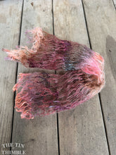 Load image into Gallery viewer, Tubular Yarn #48 / Felting Fiber / Cool Fiber - 18" - Nuno Felting / Wet Felting / Felting Supplies / Textural Fiber / Felting Yarn