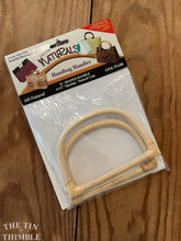 Load image into Gallery viewer, Rattan Purse Handles - Set of 2 - Bamboo Bag Handles - 4 1/2" x 4"