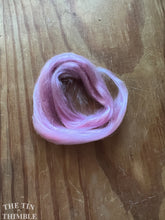 Load image into Gallery viewer, Hand Dyed Cultivated Bombyx Silk Fiber for Spinning or Felting in Antique Pink - Shiny Hand Dyed Silk Top