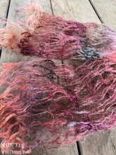 Load image into Gallery viewer, Tubular Yarn #48 / Felting Fiber / Cool Fiber - 18" - Nuno Felting / Wet Felting / Felting Supplies / Textural Fiber / Felting Yarn