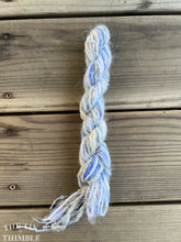 Load image into Gallery viewer, Fiber Frenzy Bundle / Mixed Bundle of Yarn in Light Blue / Great for Felting / Approximately 24 Yards / 8 Strands Each 3 Yards Long