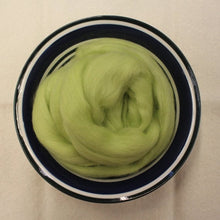 Load image into Gallery viewer, Chartreuse Green Merino Wool Roving / 21.5 micron -1 oz- Nuno Felting / Wet Felting / Felting Supplies / Needle Felting / Fiber Supply
