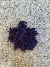 Load image into Gallery viewer, Eggplant Purple Wool Nepps or Nibs for Felting by DHG / 1/8 Oz or More / Commercially Dyed Textural Fibers for Nuno or Wet Felting
