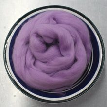 Load image into Gallery viewer, Lilac Merino Wool Roving - 1 oz - Nuno Felting / Wet Felting / Felting Supplies / Hand Felting / Needle Felting / Fiber Supply / Fiber Art