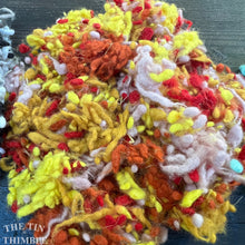 Load image into Gallery viewer, Mixed Pack of Wool Nepps or Nibs for Felting by DHG / 1/4 Oz / Commercially Dyed Textural Fibers for Nuno or Wet Felting
