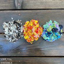 Load image into Gallery viewer, Mixed Pack of Wool Nepps or Nibs for Felting by DHG / 1/4 Oz / Commercially Dyed Textural Fibers for Nuno or Wet Felting