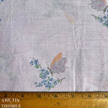 Load image into Gallery viewer, Authentic Vintage 1920s Pale Purple Butterfly Print Cotton - 32&quot; Wide - Grafton&#39;s Chiffonelle
